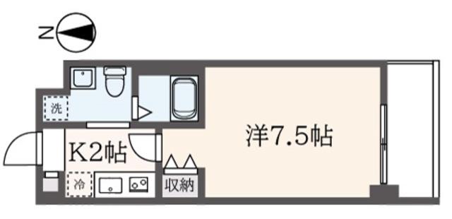 NS COURT 139(1K/1階)の間取り写真