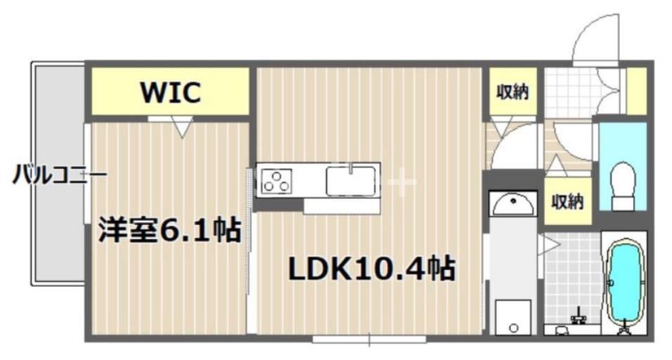 フィロスII(1LDK/3階)の間取り写真
