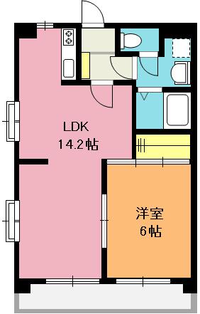 クレール泉(1LDK/1階)の間取り写真