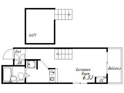 滝の茶屋ヤングパレス(ワンルーム/2階)の間取り写真