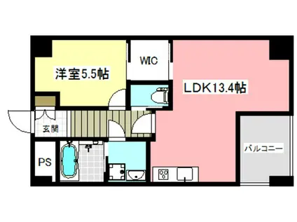 CASABONITA(1LDK/1階)の間取り写真