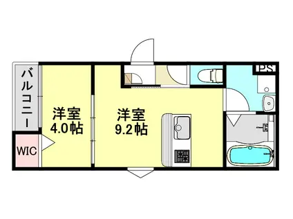 LECOCON津島IV(1LDK/3階)の間取り写真