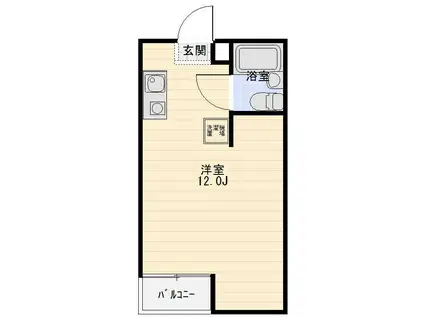 コートドミール86(ワンルーム/1階)の間取り写真