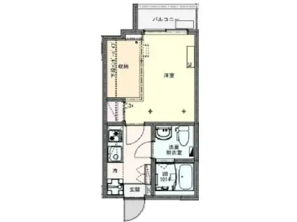 KEIAI RESIDENCE 東大宮(1K/2階)の間取り写真