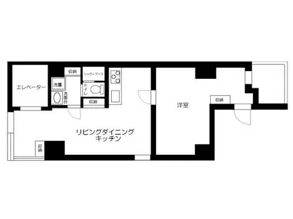 LE NID KANDA(1LDK/8階)の間取り写真