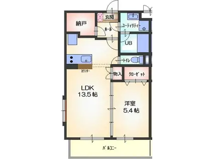 グラーツ(1SLDK/1階)の間取り写真