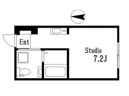 BONDS STAGE千鳥町 (ワンルーム/1階)の間取り写真
