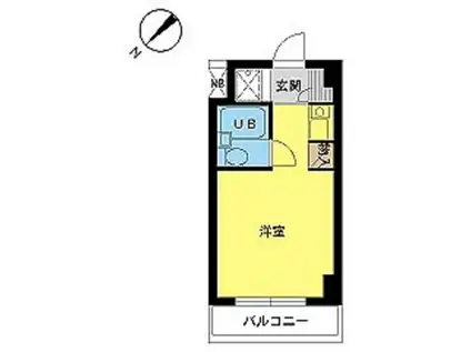 シティマンションオリエント伊勢佐木町(ワンルーム/9階)の間取り写真