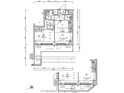 RELUXIA 亀戸(1LDK/10階)の間取り写真