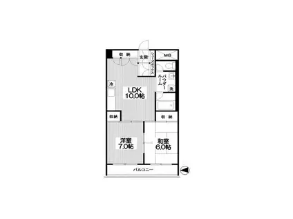 コートリジェール/コートリジェール田無(2LDK/4階)の間取り写真