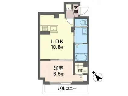 グラン セラヴィ(1LDK/2階)の間取り写真