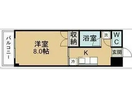 ビ ル ド ス マ イ ル I(1K/4階)の間取り写真