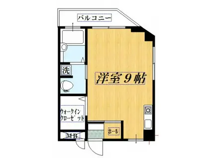 ラーナ瑞江(ワンルーム/3階)の間取り写真