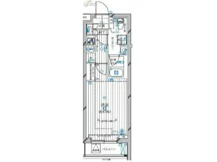 REGALIZ蒲田(1K/3階)の間取り写真