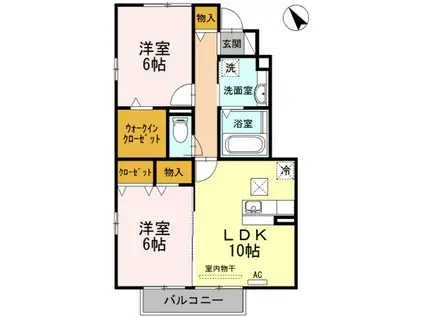 サニーソフィア(2LDK/1階)の間取り写真