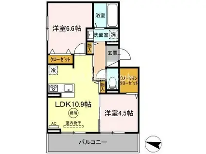 アルボス鳥飼(2LDK/3階)の間取り写真
