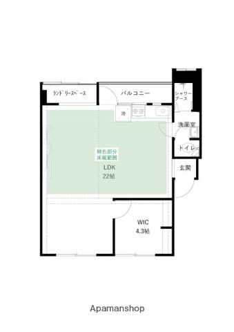 IDEAL ノース(ワンルーム/5階)の間取り写真