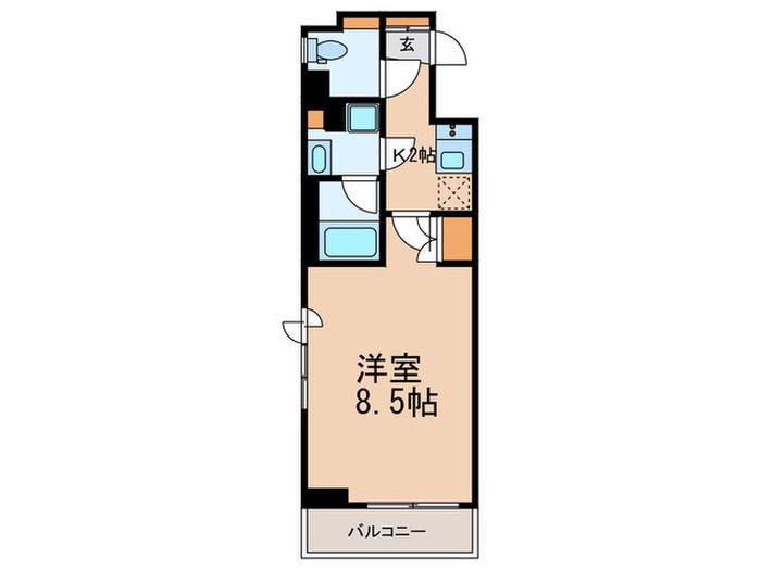 レジディア四谷三丁目(1K/7階)の間取り写真