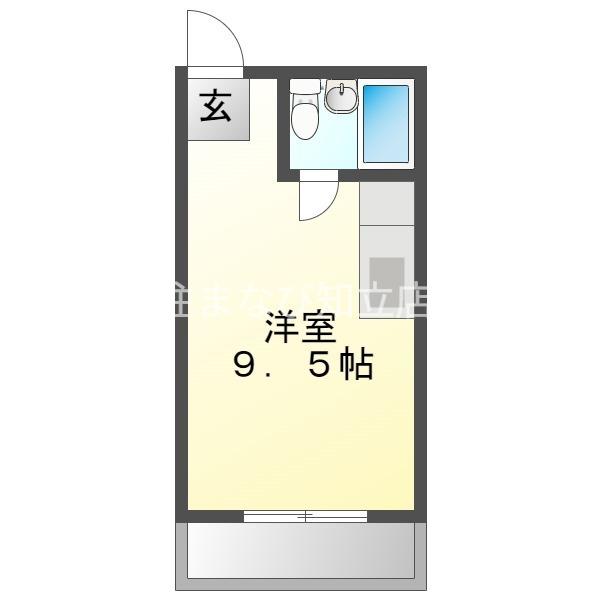 メゾンダイケー(ワンルーム/2階)の間取り写真