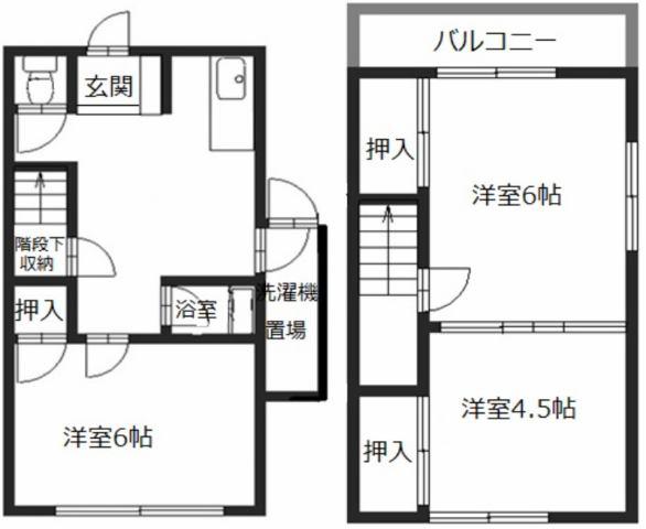 メゾン吉田(3DK/1階)の間取り写真