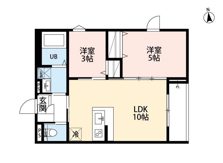 ROBOT HOME 西台(2LDK/2階)の間取り写真