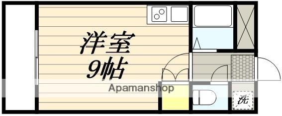 第2共栄レジデンス(ワンルーム/4階)の間取り写真