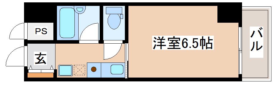 リバージュ須磨(1K/3階)の間取り写真