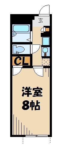 レオパレスモア天王(1K/2階)の間取り写真