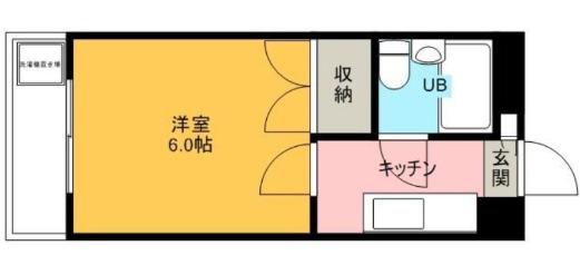 メゾンミハラ(1K/3階)の間取り写真