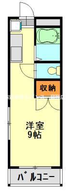 ヒロ大巌寺(ワンルーム/3階)の間取り写真