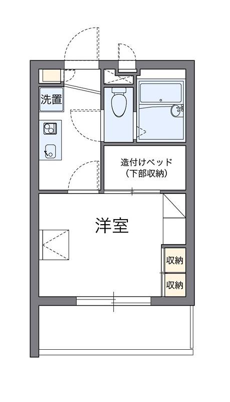 西武池袋線 大泉学園駅 徒歩18分 2階建 築23年(1K/1階)の間取り写真