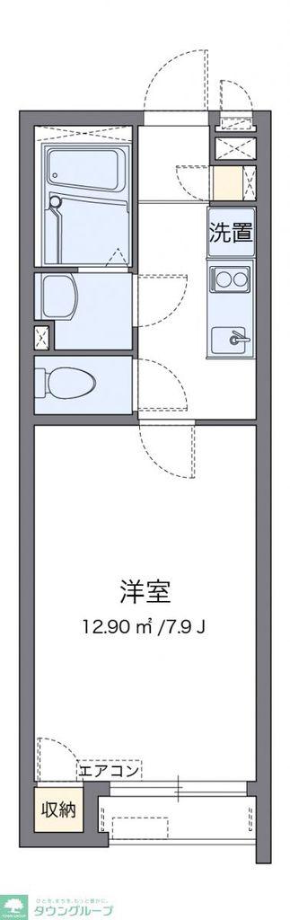 クレイノサクセス(1K/1階)の間取り写真