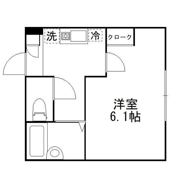 グローブ練馬桜台(1K/1階)の間取り写真