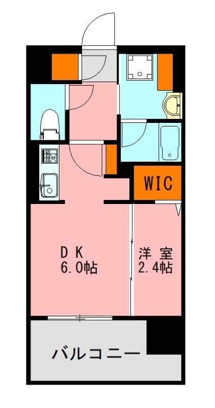 LANDIC PREMIUM HAKATA(1DK/9階)の間取り写真