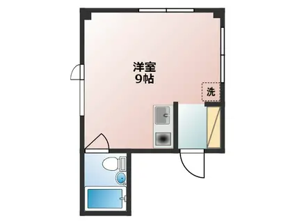 東田ビル(ワンルーム/4階)の間取り写真