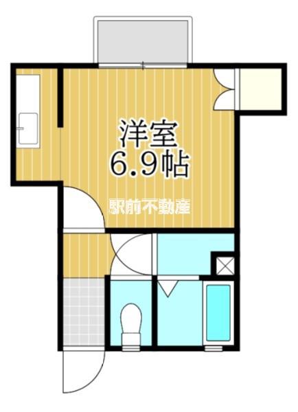 LE CIEL(1K/1階)の間取り写真