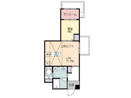 GRAN LAGO(1LDK/3階)の間取り写真