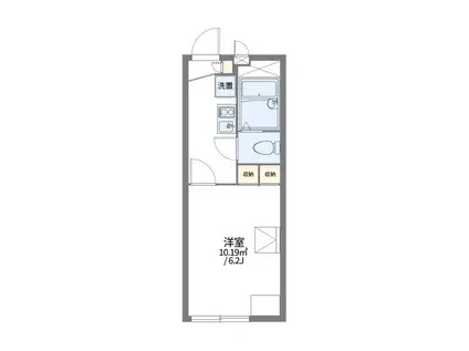 レオパレスアトレI(1K/2階)の間取り写真
