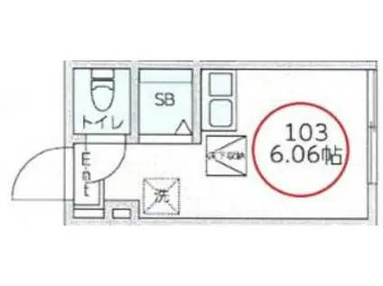 グラード練馬高野台(ワンルーム/1階)の間取り写真