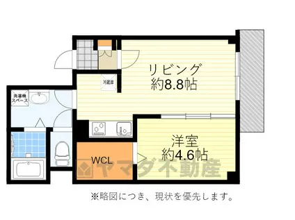 ARCA豊中蛍池(1LDK/4階)の間取り写真
