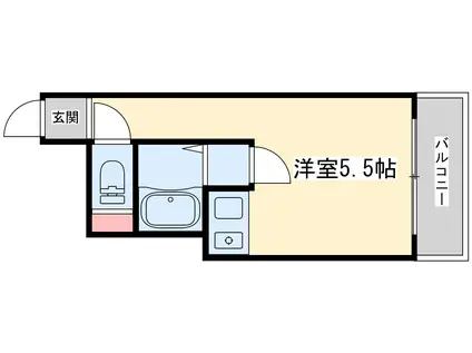 淀川RSメゾン第一(ワンルーム/2階)の間取り写真