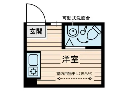 柳橋ビル(ワンルーム/4階)の間取り写真