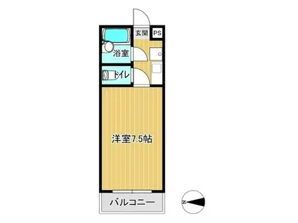 メゾン衆楽園(1K/2階)の間取り写真