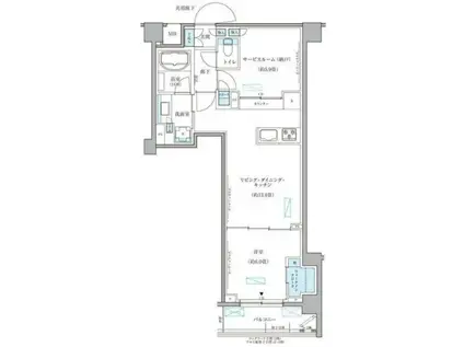 パークアクシス文京本郷(1SLDK/4階)の間取り写真