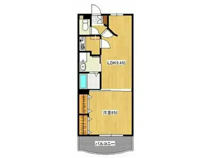 グレース金山(1LDK/5階)の間取り写真