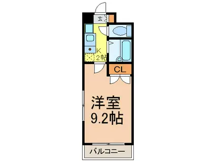 コンホール千種(1K/3階)の間取り写真