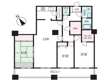 晴海アイランドトリトンスクエアビュータワー1号棟(3LDK/44階)の間取り写真