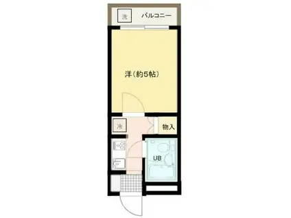 VILLA大竹(ワンルーム/4階)の間取り写真