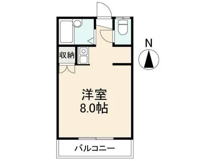 Sコート西宝町A棟(ワンルーム/1階)の間取り写真
