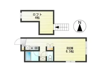 HI-CUBE ハイキューブ(1K/1階)の間取り写真